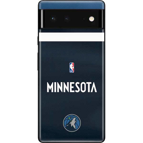 NBA Minnesota Timberwolves Jersey Google Pixel 6 Skin